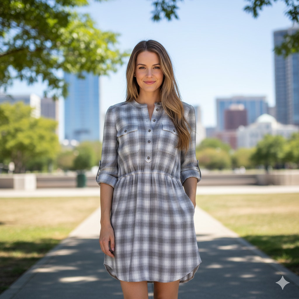Nwt Madewell Flannel Shirt Long Sleeve Dress Roll Tab Wool Blend Plaid Pocket S